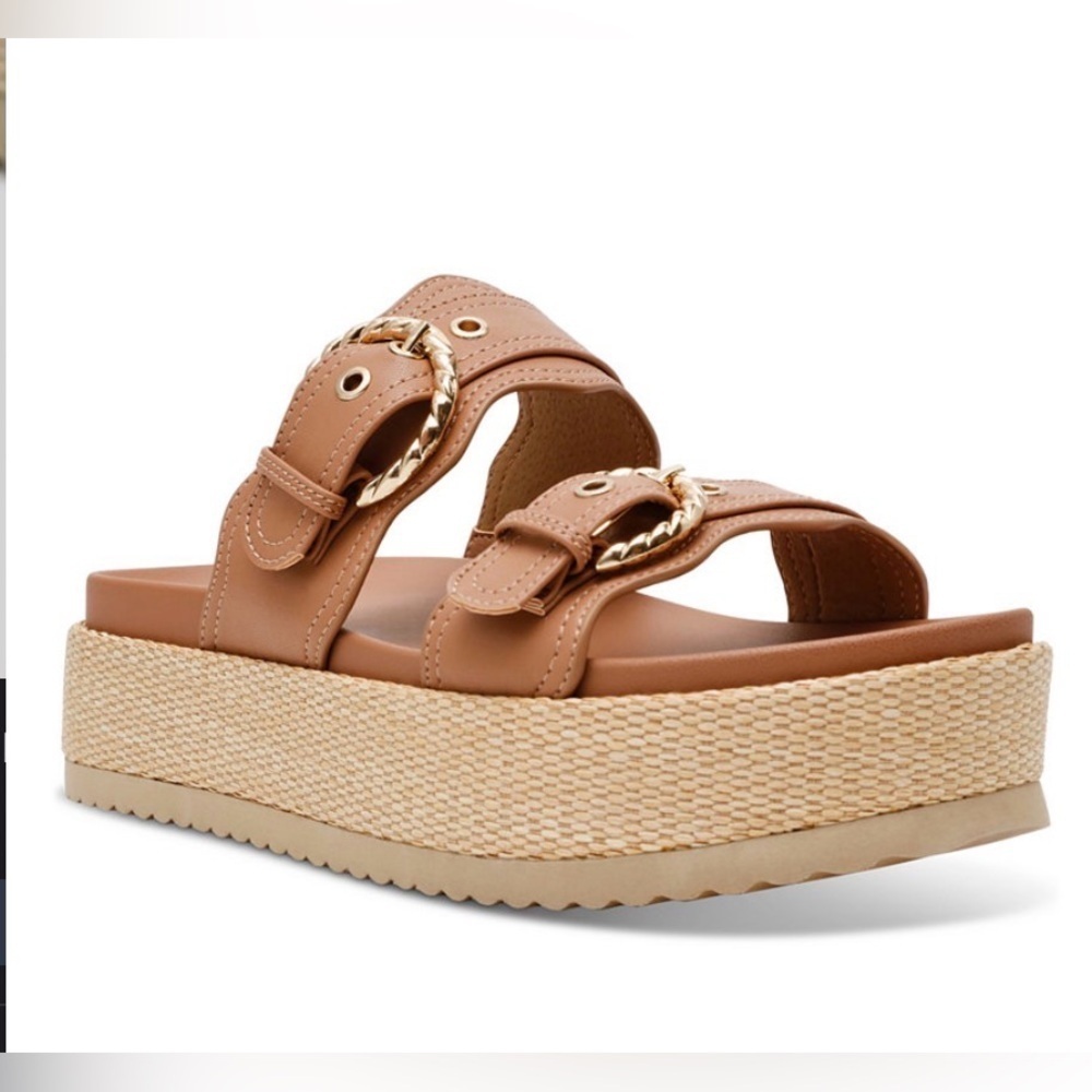 DV Dolce Vita Serpent Double Band Footbed Platform Sandals